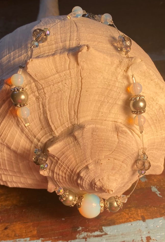 Opalite crystal necklace