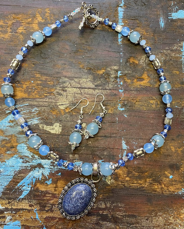 Lapis Lazuli and Aquamarine Set