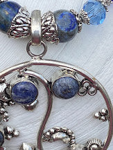 Lapis Lazuli necklace and earring set