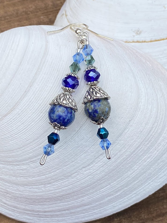 Lapis Lazuli necklace and earring set