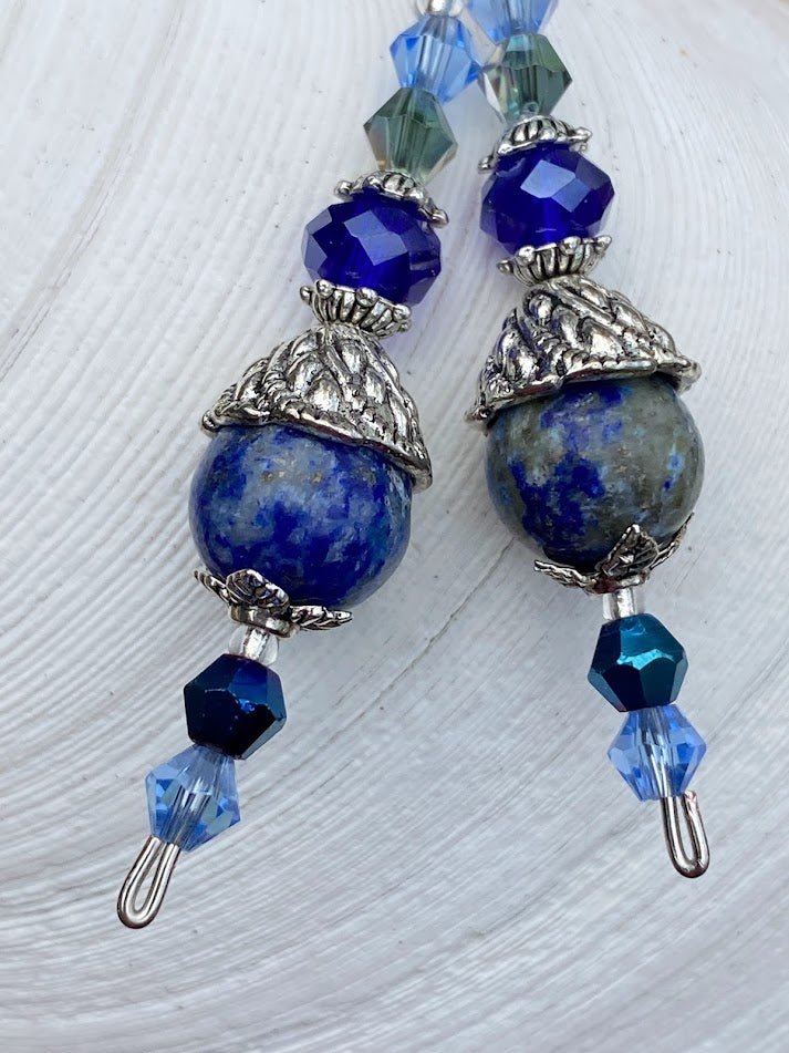 Lapis Lazuli necklace and earring set