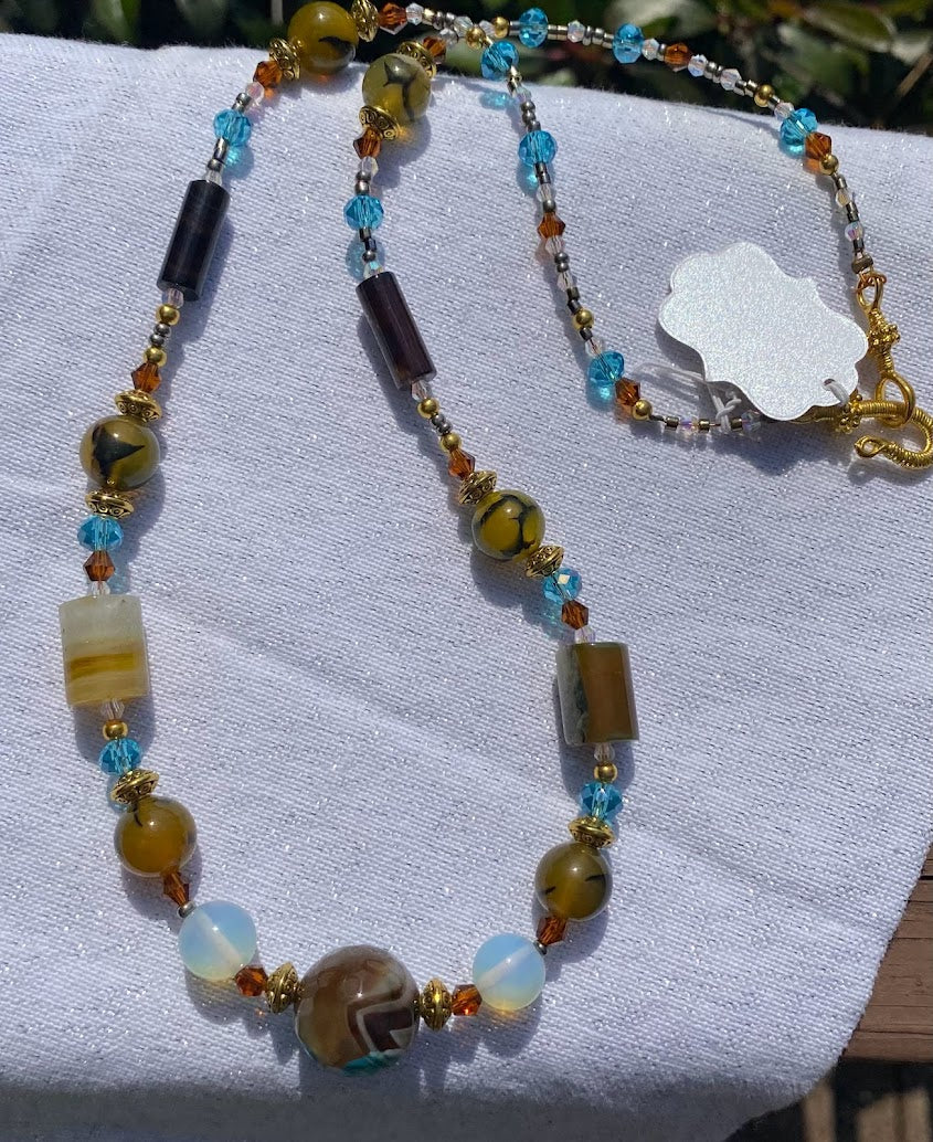 Jasper, Agate, and Opalite Set