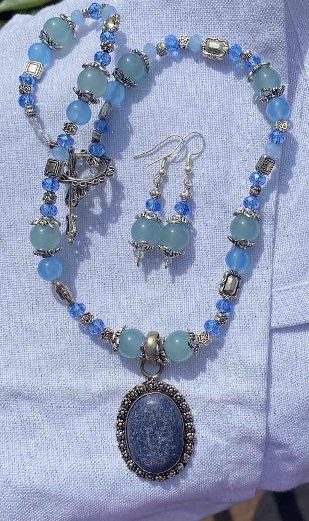 Lapis Lazuli and Aquamarine Set