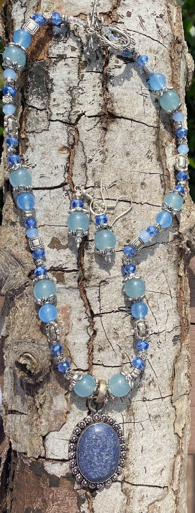 Lapis Lazuli and Aquamarine Set